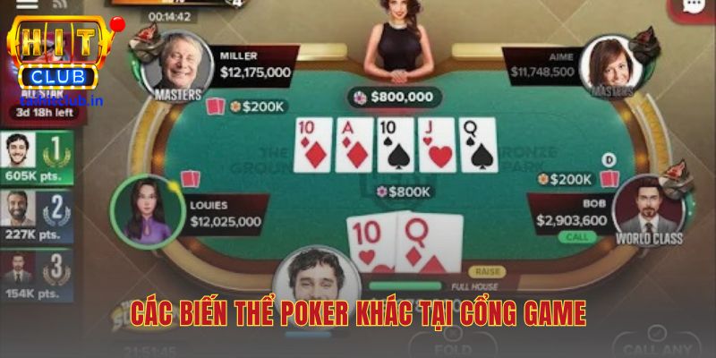 Chiến thuật poker Hitclub áp dụng cho nhiều biến thể game khác