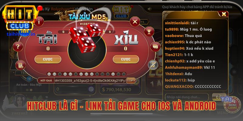 Hitclub sân chơi đổi thưởng uy tín với game tài xỉu chủ lực